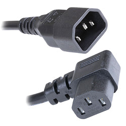 C14 to C13 Right Angled Mains Power Cable