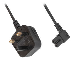 UK Plug to Right Angled C7 Figure 8 Cable