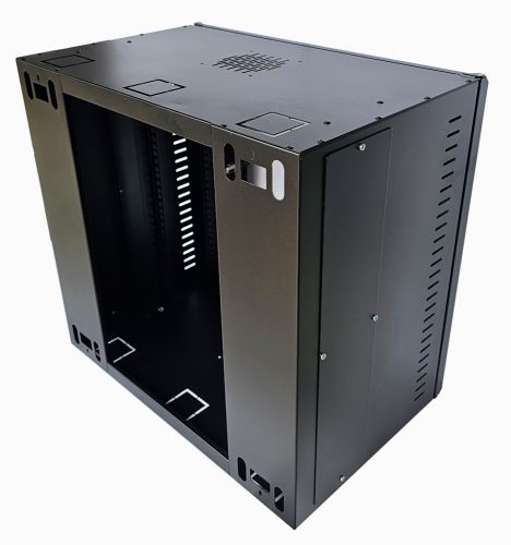 12U 19 inch Data Rack Cabinet - Networking Cabinet - Server Cabinet Fixed Front and Adjustable Rear 19 inch Rails 390mm Deep