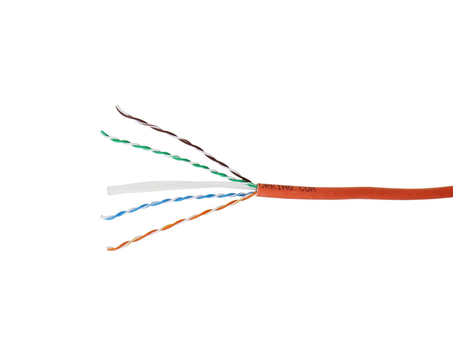 Cat6 Cable U/UTP Dca LS0H 305m Box - Orange - CommsOnline