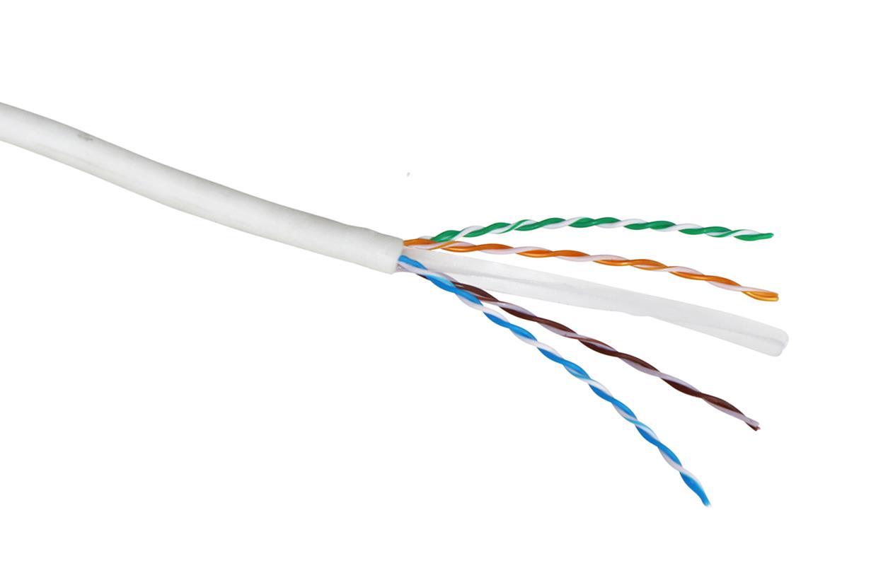 Cat6 Cable U/UTP 24AWG Dca LS0H 305m Box - White - CommsOnline