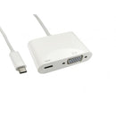 15cm Leaded USB Type C to VGA Adapter with PD Function - CommsOnline