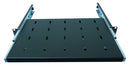 1U 19 inch Rack Mount Sliding Telescopic Shelf - 300mm Deep - CommsOnline