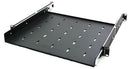 1U 19 inch Rack Mount Sliding Telescopic Shelf - 400mm Deep - CommsOnline