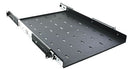 1U 19 inch Rack Mount Sliding Telescopic Shelf - 600mm Deep - CommsOnline