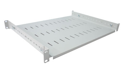 1u 19 inch Adjustable Rack Mount Shelf 550mm to 800mm - CommsOnline