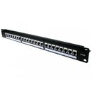 24 Port STP Cat6A Patch Panel - In-line coupler - CommsOnline