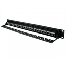 24 Port STP Cat6A Patch Panel - In-line coupler - CommsOnline