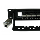24 Port STP Cat6A Patch Panel - In-line coupler - CommsOnline