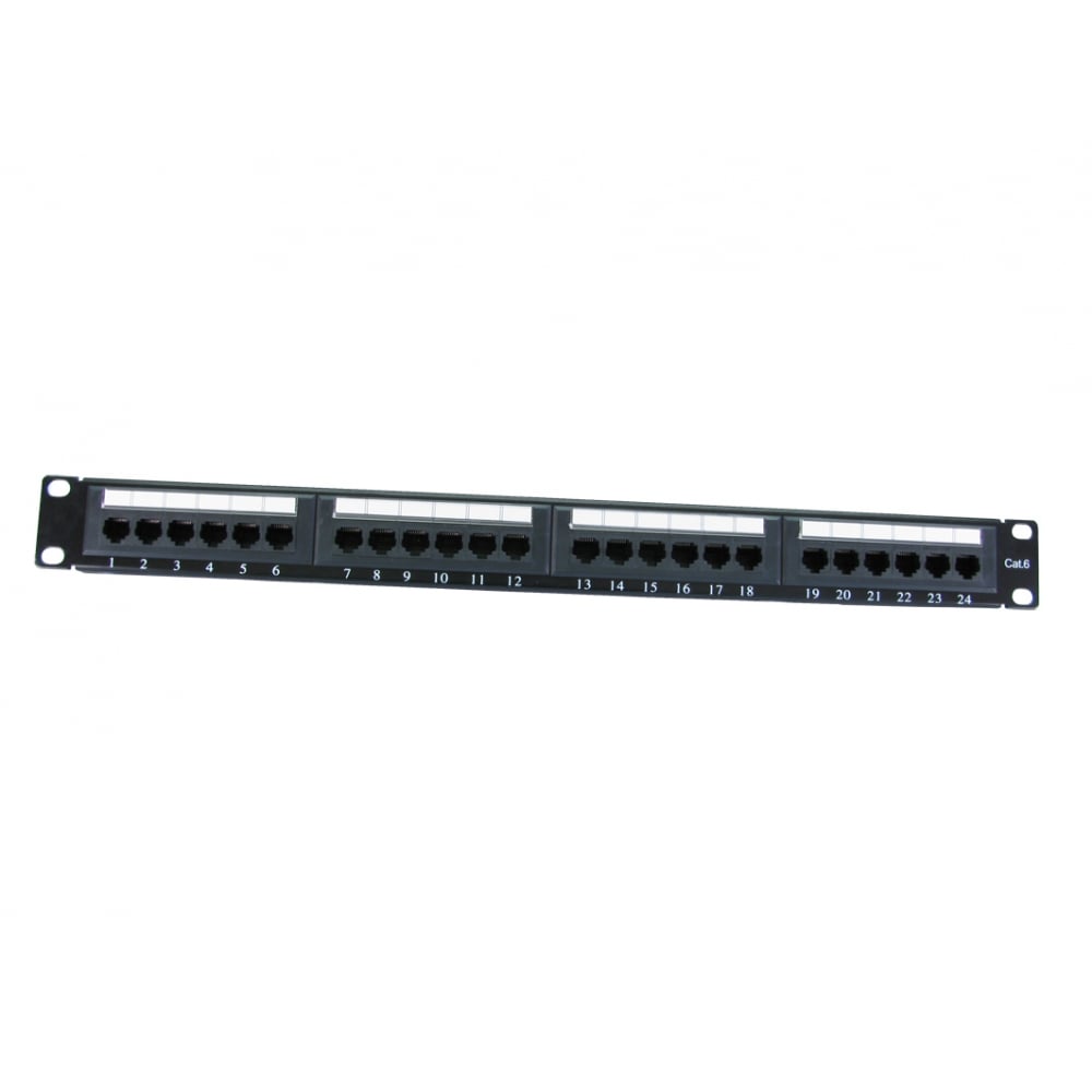 19" Metal Cat6 Patch Panel - CommsOnline