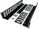 2U 19 inch Universal Server Rack Rails - Adjustable Depth - 600mm to 750mm Fitting - CommsOnline