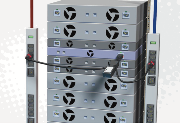 Zonit MicroATS 8A - 1 x C13 Direct Connect - Dual C14 Input 0.6m - CommsOnline