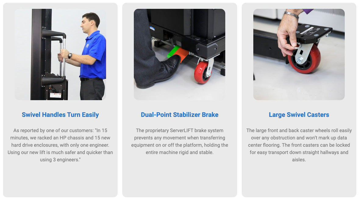 SL500 Server Lift rental - 1 week - CommsOnline