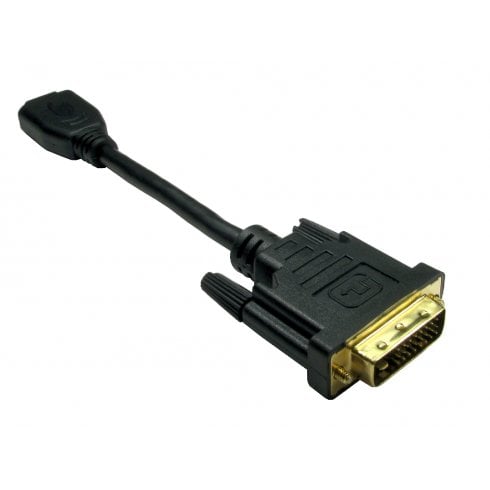 Leaded DVI-D (M) to HDMI (F) Adapter - CommsOnline