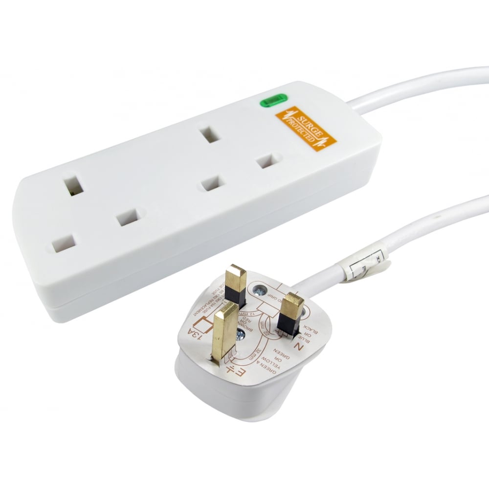 NEWlink Surge Protected UK Power Extension - CommsOnline