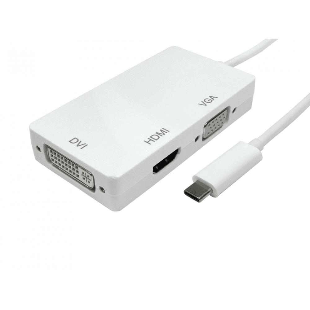 USB Type C to HDMI DVI and VGA