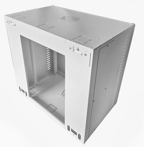 12U 19 inch Data Rack Cabinet - Networking Cabinet - Server Cabinet Fixed Front and Adjustable Rear 19 inch Rails 390mm Deep