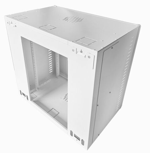 12U 19 inch Data Rack Cabinet - Networking Cabinet - Server Cabinet Fixed Front and Adjustable Rear 19 inch Rails 390mm Deep