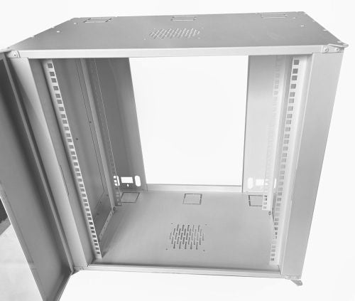 12U 19 inch Data Rack Cabinet - Networking Cabinet - Server Cabinet Fixed Front and Adjustable Rear 19 inch Rails 390mm Deep