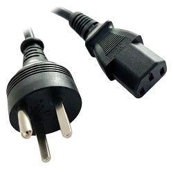 Danish Plug to C13 Mains Power Lead