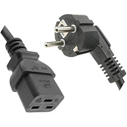 Euro Schuko Plug to C19 Mains Power Lead