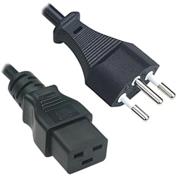 Swiss Plug to C19 Mains Power Lead