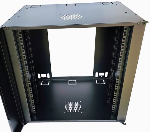 12U 19 inch Data Rack Cabinet - Networking Cabinet - Server Cabinet Fixed Front and Adjustable Rear 19 inch Rails 390mm Deep