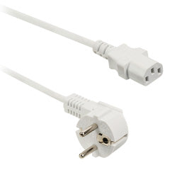 Euro Schuko Plug to C13 Mains Power Lead