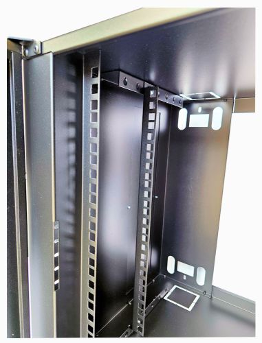 12U 19 inch Data Rack Cabinet - Networking Cabinet - Server Cabinet Fixed Front and Adjustable Rear 19 inch Rails 390mm Deep