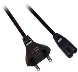 2 Pin Euro Plug to C7 Figure 8 Cable