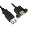 USB 2.0 Type A (F) to Type A (F) Panel Mount Cable - CommsOnline