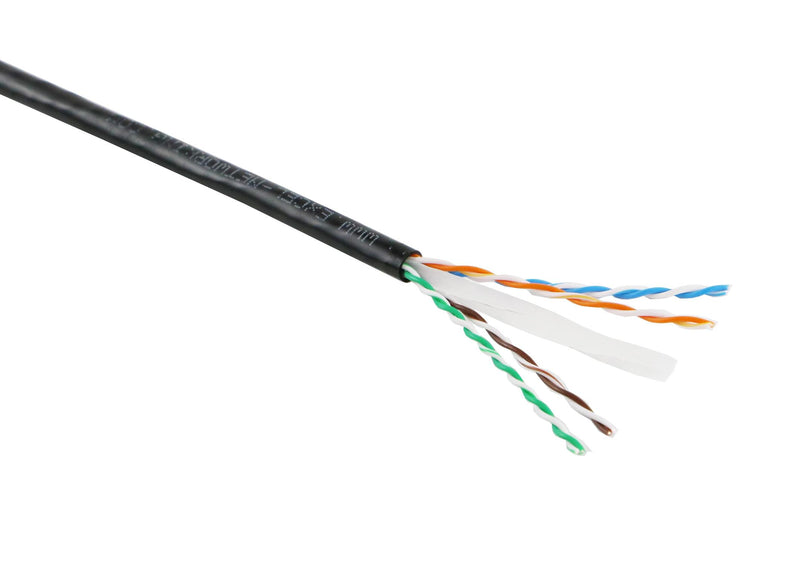 Cat6 Cable U/UTP External Grade Fca PE 305m Box - Black - CommsOnline