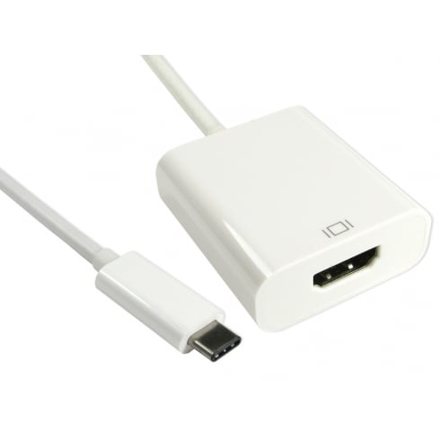 15cm Leaded USB Type C (M) to HDMI (F) Adapter - CommsOnline
