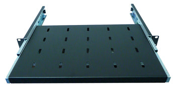 1U 19 Inch Rack Mount Sliding Telescopic Shelf - 300mm Deep