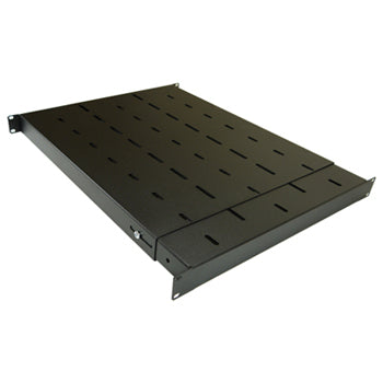 1U 19 Inch Heavy Duty Adjustable Rack Mount Shelf (2 Part) 350mm - 550mm