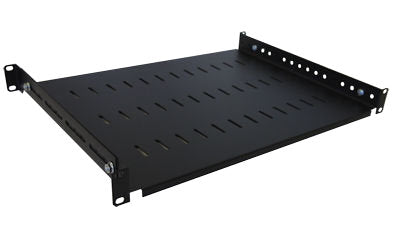 1u 19 inch Adjustable Rack Mount Shelf 350mm to 600mm - CommsOnline