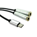 USB Type-C to 3.5 mm audio splitter cable - CommsOnline