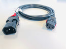 IEC 320 Dual Locking Cable C13-C14 (17 AWG 1mm) - CommsOnline