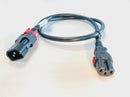 IEC 320 Dual Locking Cable C14-C15 - Black - CommsOnline