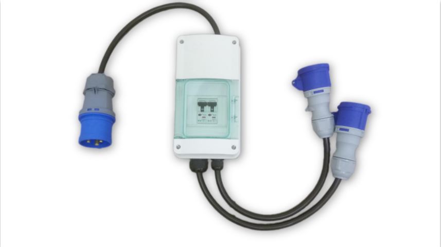 32A to 2 x 16A Commando Splitter - CommsOnline