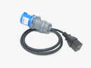 16A Commando Plug to C19 Mains Power Cable - CommsOnline