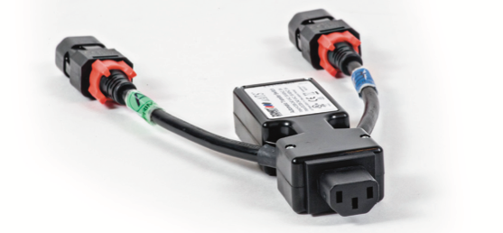 Zonit MicroATS 8A - 1 x C13 0.22m - Dual C14 Input 1.8m - CommsOnline