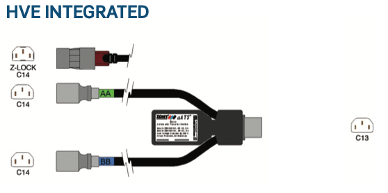 Zonit MicroATS 8A - 1 x C13 Direct Connect - Dual C14 Input 0.6m - CommsOnline