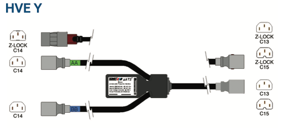 Zonit MicroATS 8A - 1 x C13 Direct Connect - Dual C14 Input 1.8m - CommsOnline