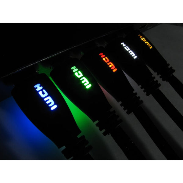 HDMI Cable with LED Illuminated Connectors - CommsOnline