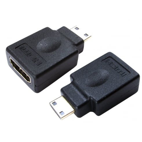 Mini HDMI (M) to HDMI (F) Adapter - CommsOnline