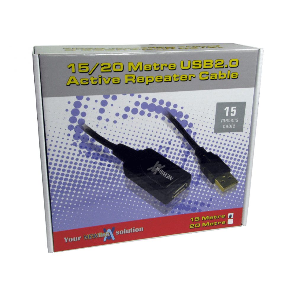 NEWlink USB 2.0 Active Extension Cable - CommsOnline