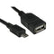 USB 2.0 Micro B (M) to Type A (F) OTG Cable - CommsOnline