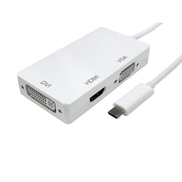 USB Type C to HDMI, DVI and VGA - CommsOnline