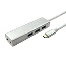 USB Type c to USB 3.0 3port hub + 2.1CH sound card - CommsOnline